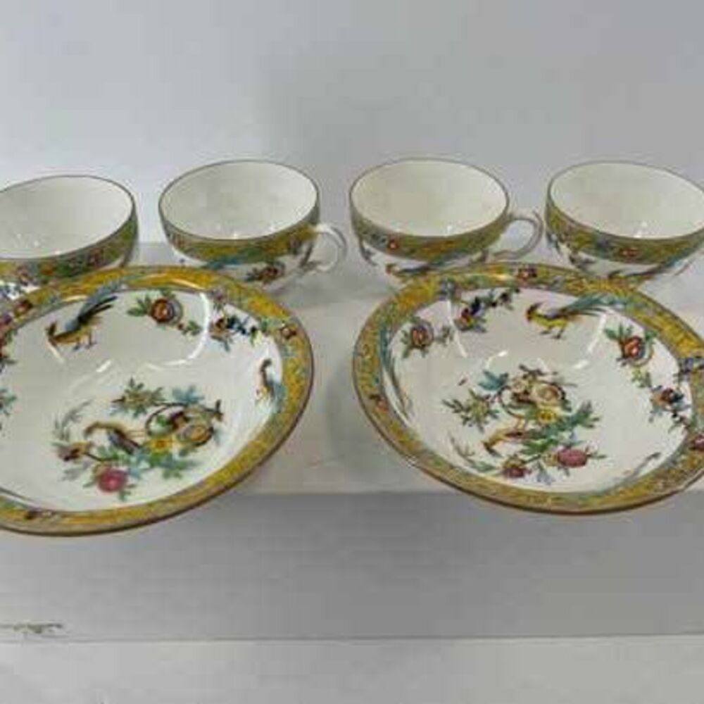 Minton China, In The Sinclair Pattern, Bowls and Tea Cups